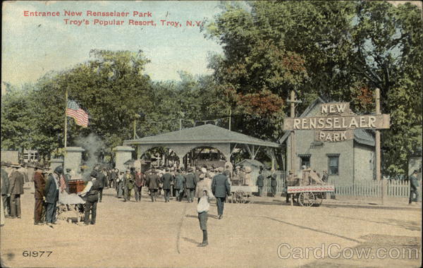 Entrance New Rensselaer Park - Troy's Popular Resort