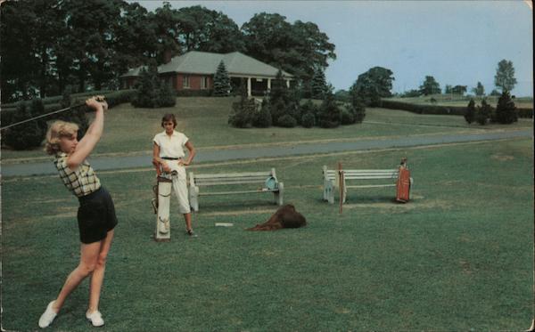 Teeing off at Frear Park Municipal Golf Course